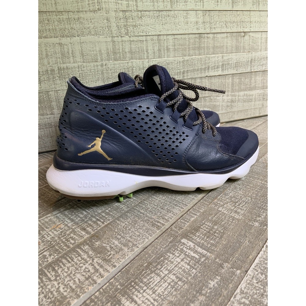 Nike Jordan Flow Midnight Blue White Air Zoom Men's Size‎ 10 Golfing Shoes Golf